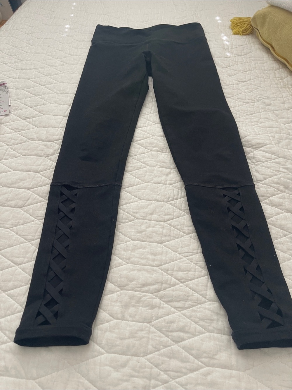 Fabletics Black Crisscross Leggings